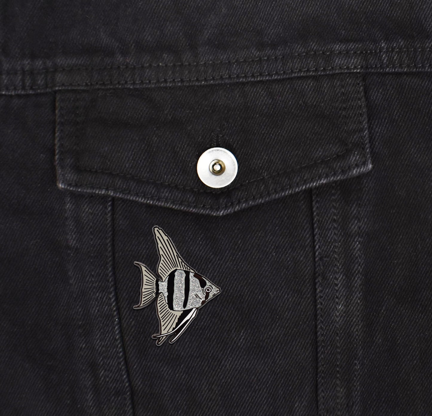 Angelfish Hard Enamel Pin | Clayton Jewelry Labs