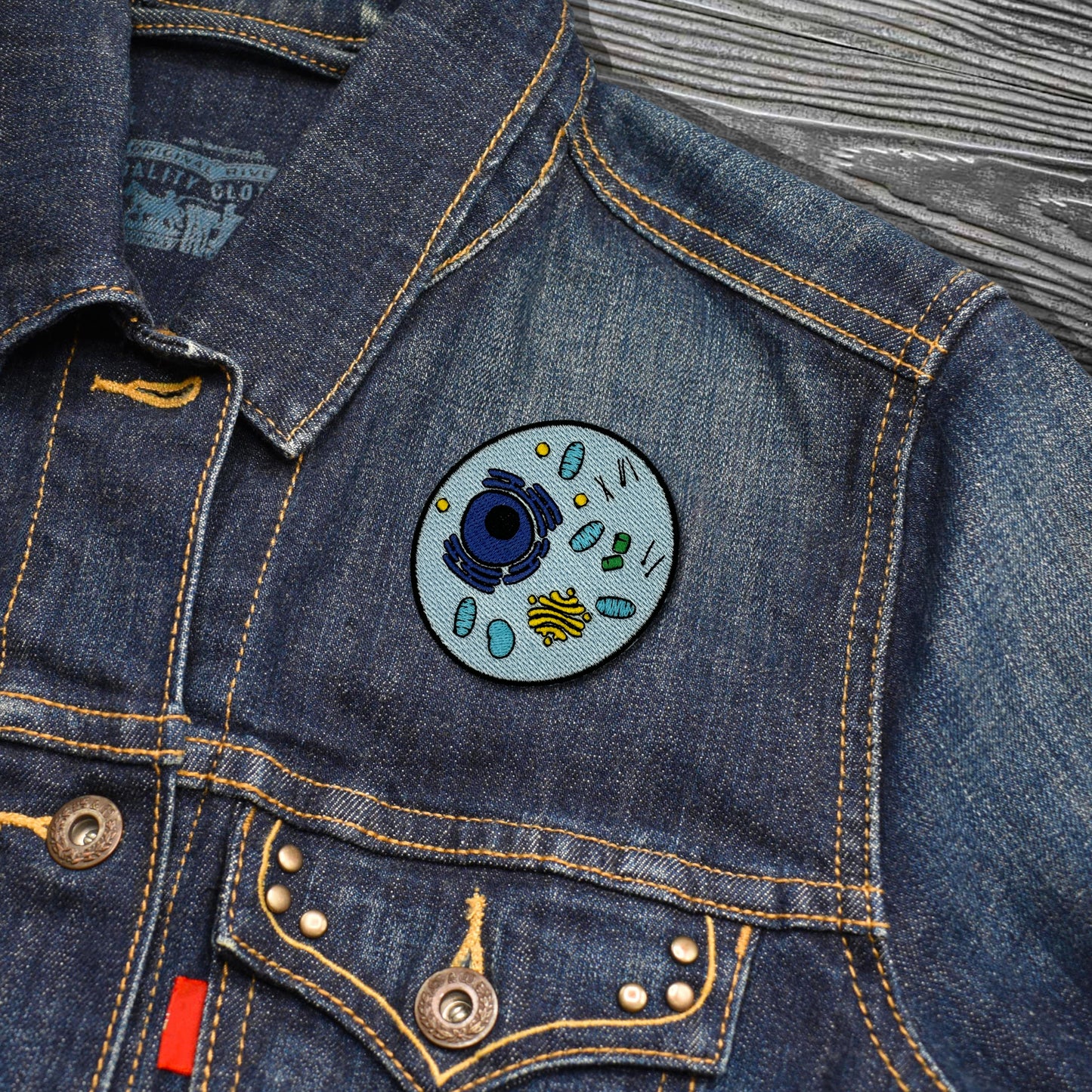 Animal Cell Embroidered Iron-on Patch | Clayton Jewelry Labs