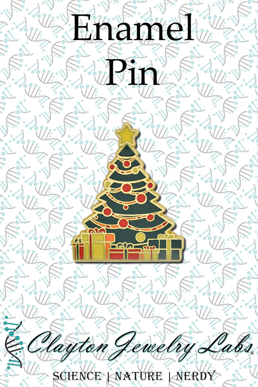 Christmas Tree Enamel Pin | Clayton Jewelry Labs