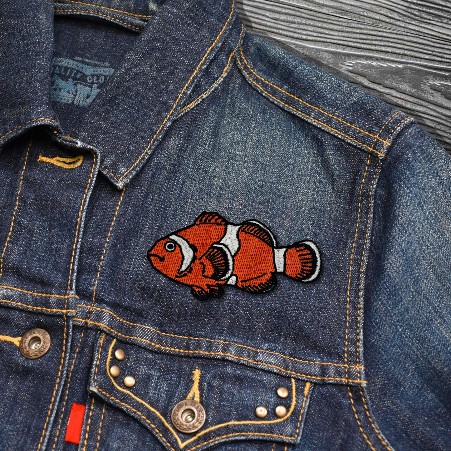 Clownfish Embroidered Iron-on Patch | Clayton Jewelry Labs