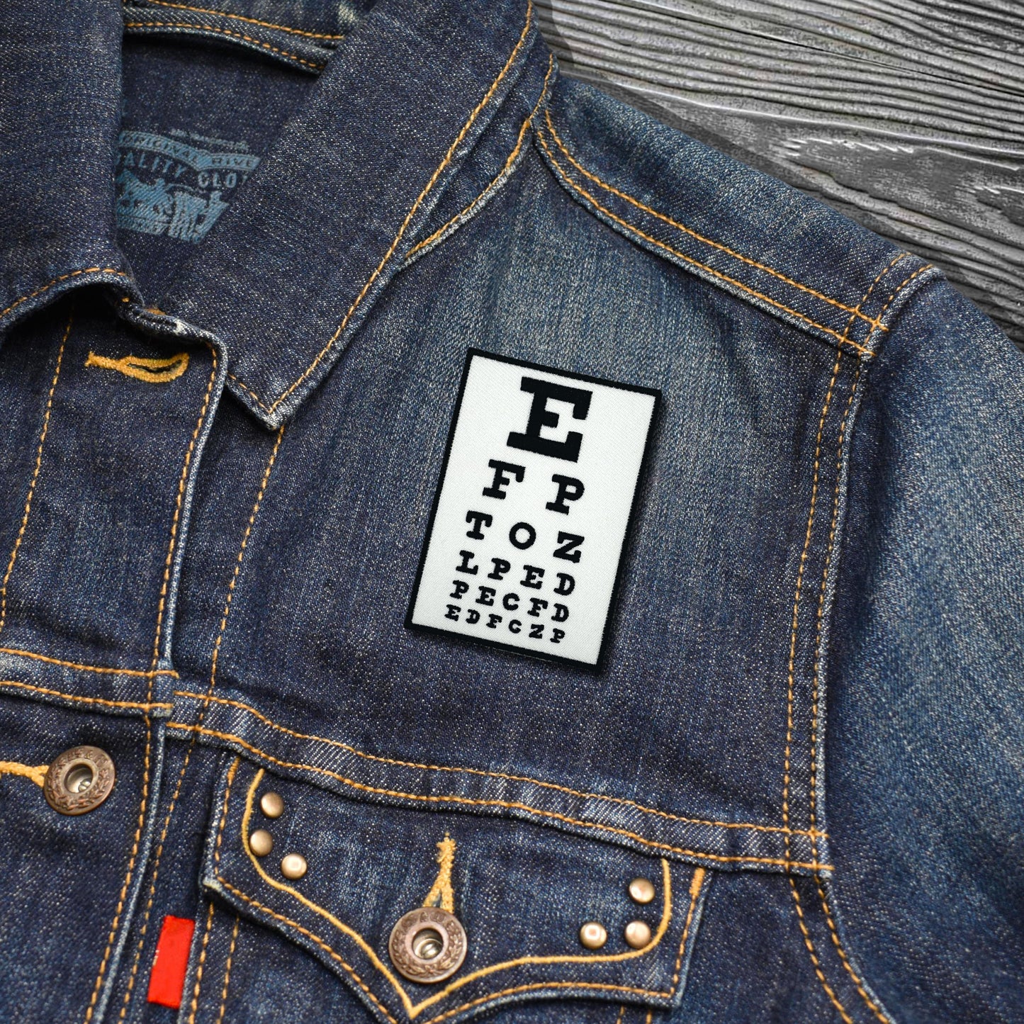 Eye Exam Chart Embroidered Iron-on Patch | Clayton Jewelry Labs