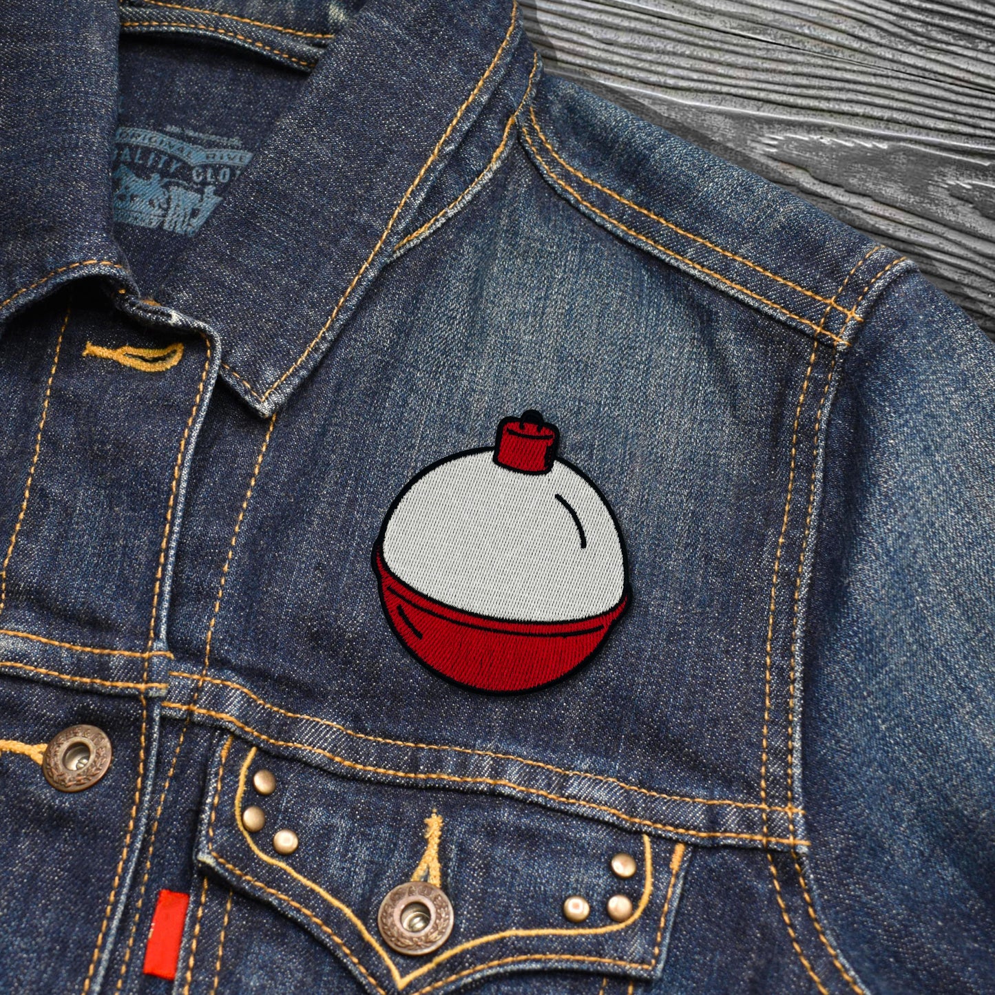 Fishing Bobber Embroidered Iron-on Patch | Clayton Jewelry Labs
