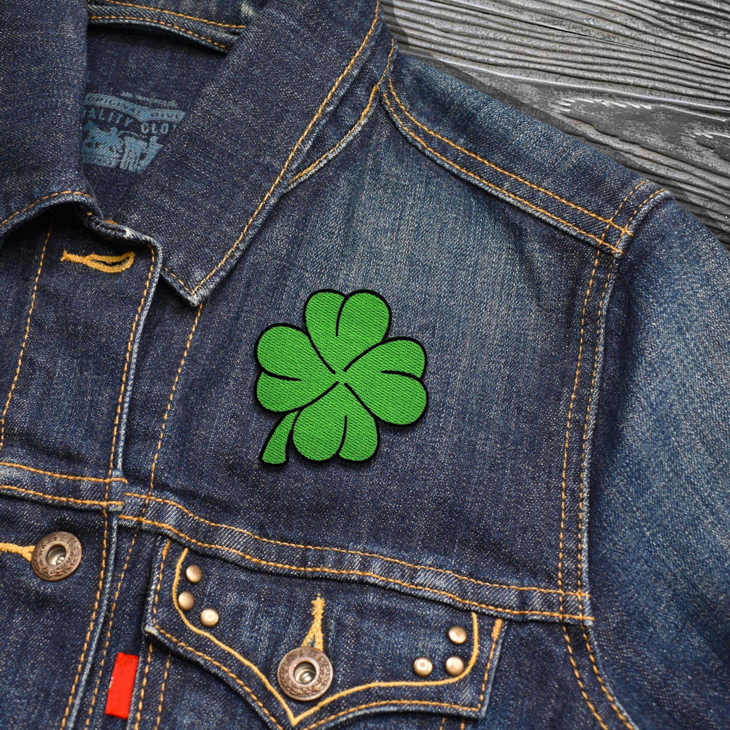 Four Leaf Clover Embroidered Iron-on Patch | Clayton Jewelry Labs