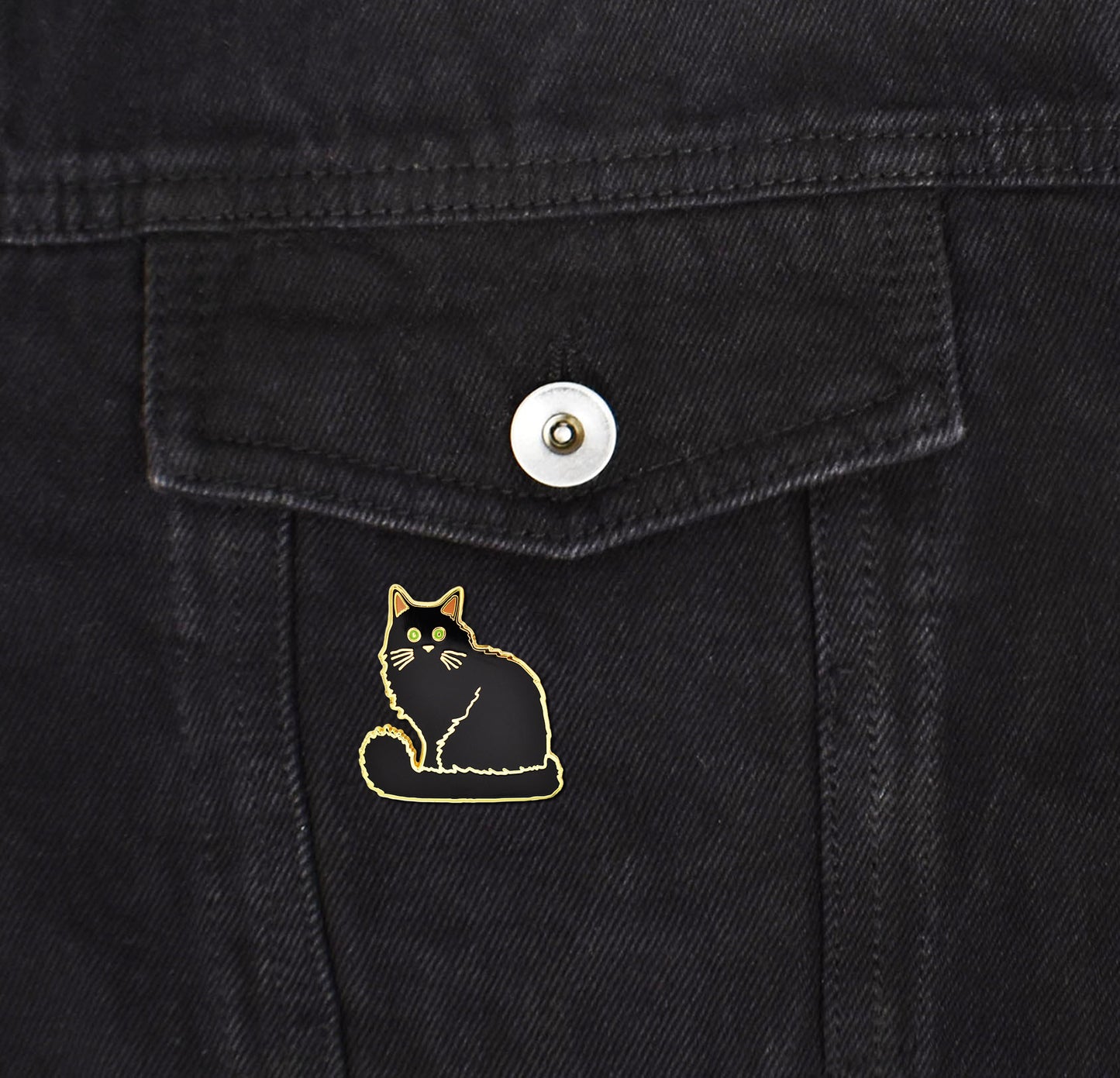 Black Cat Enamel Pin | Clayton Jewelry Labs