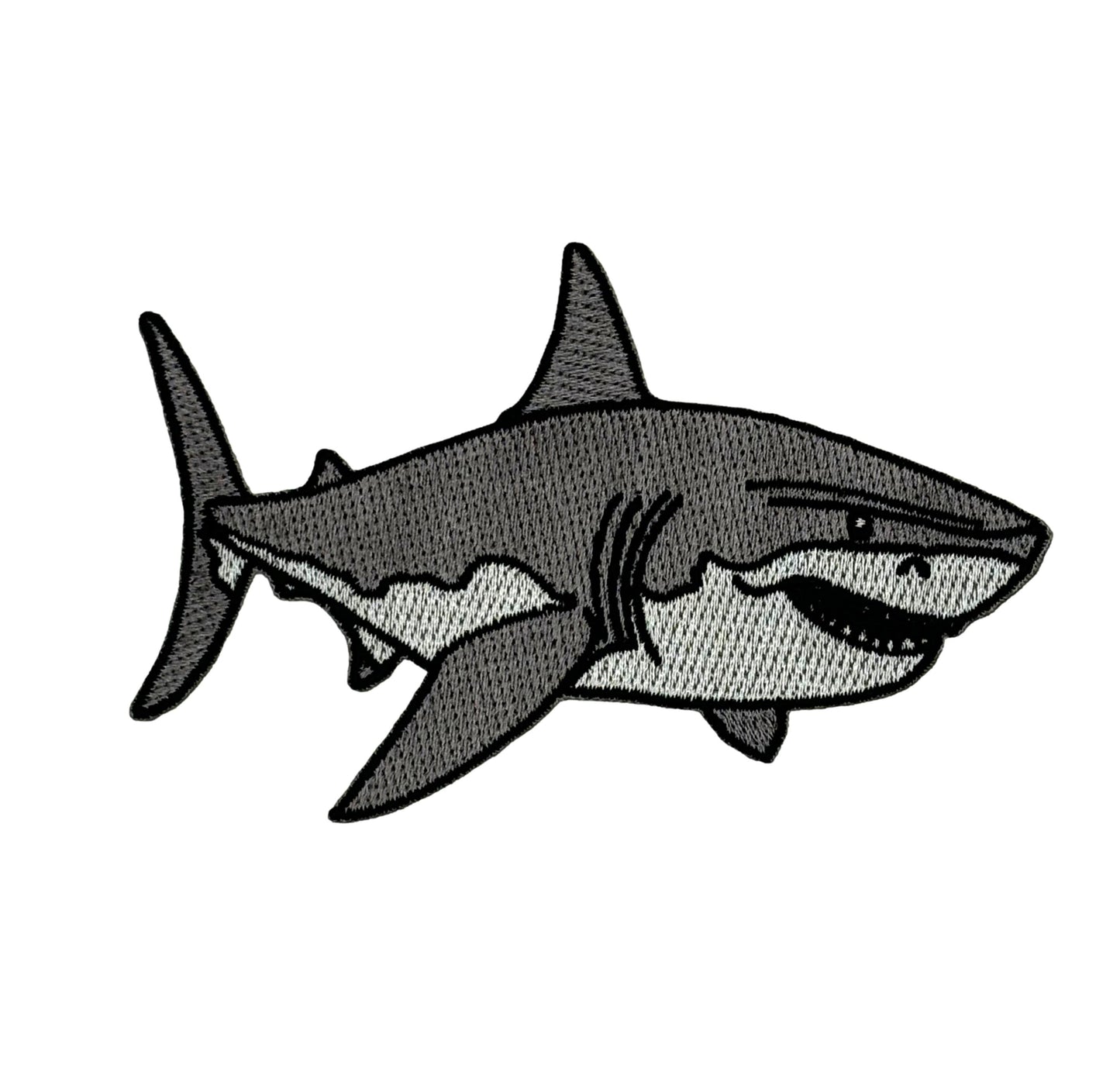 Great White Shark Embroidered Iron-on Patch | Clayton Jewelry Labs
