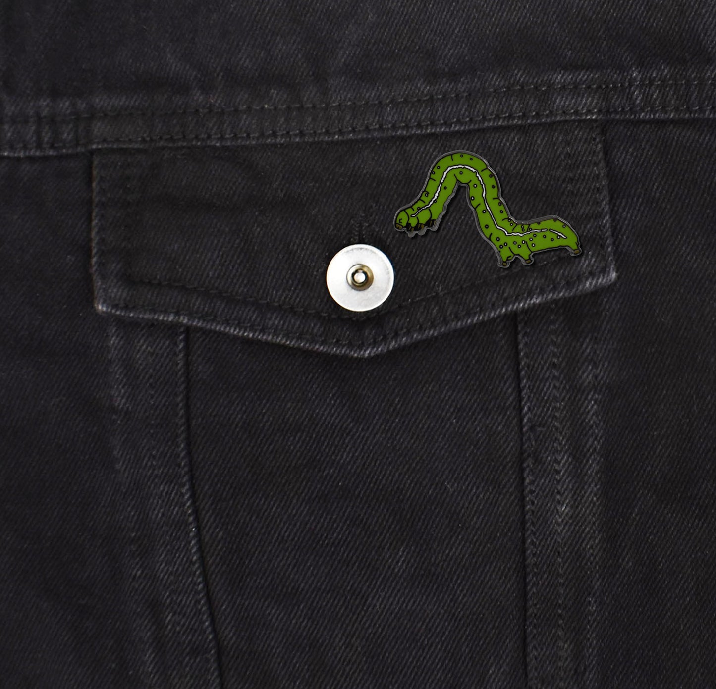 Inchworm Caterpillar Enamel Pin | Clayton Jewelry Labs