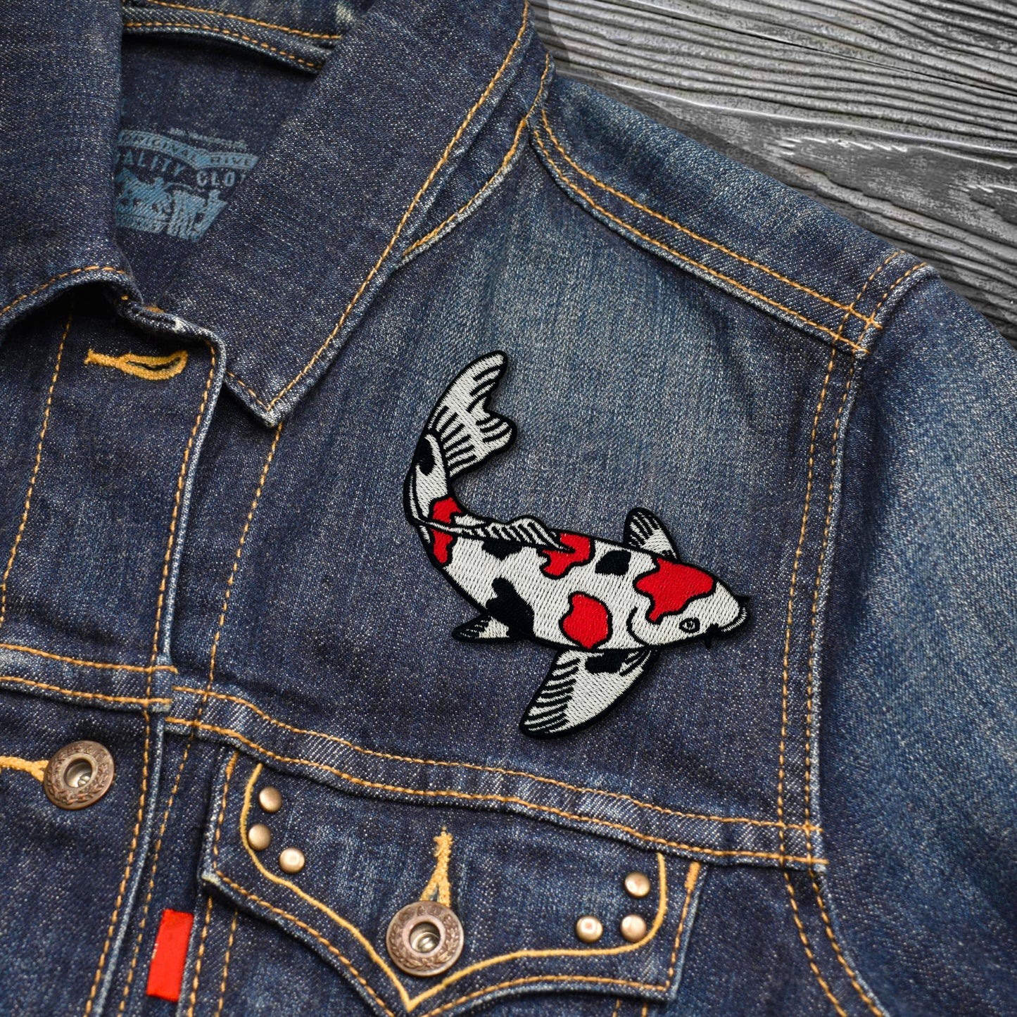 Koi Fish Embroidered Iron-on Patch | Clayton Jewelry Labs