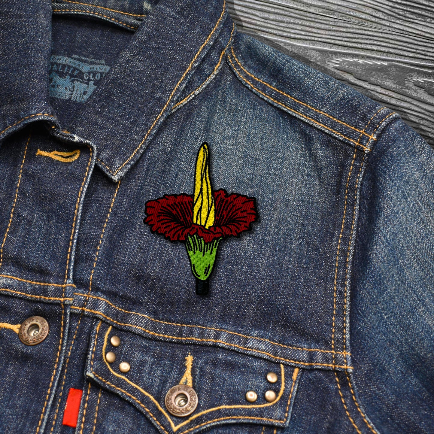 Titan Arum Corpse Flower Embroidered Iron-on Patch | Clayton Jewelry Labs
