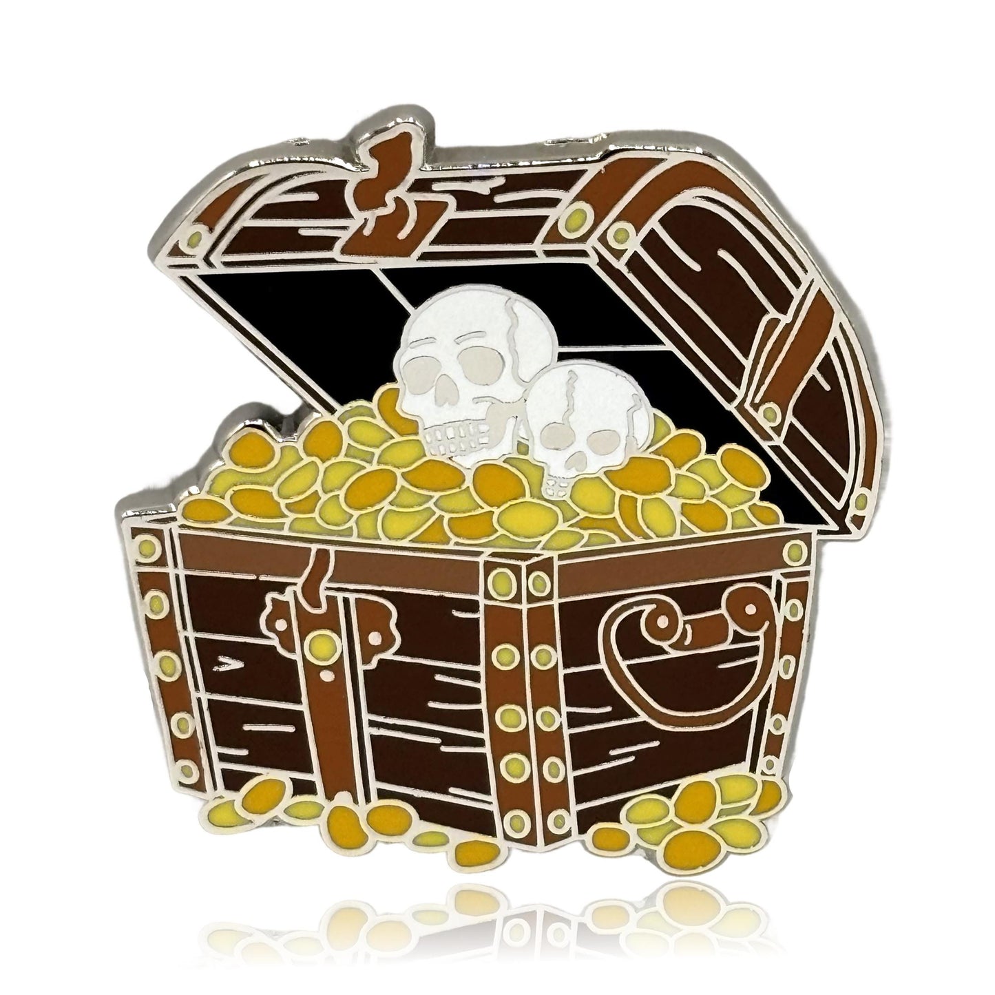 Pirate Treasure Chest Enamel Pin - Clayton Jewelry Labs