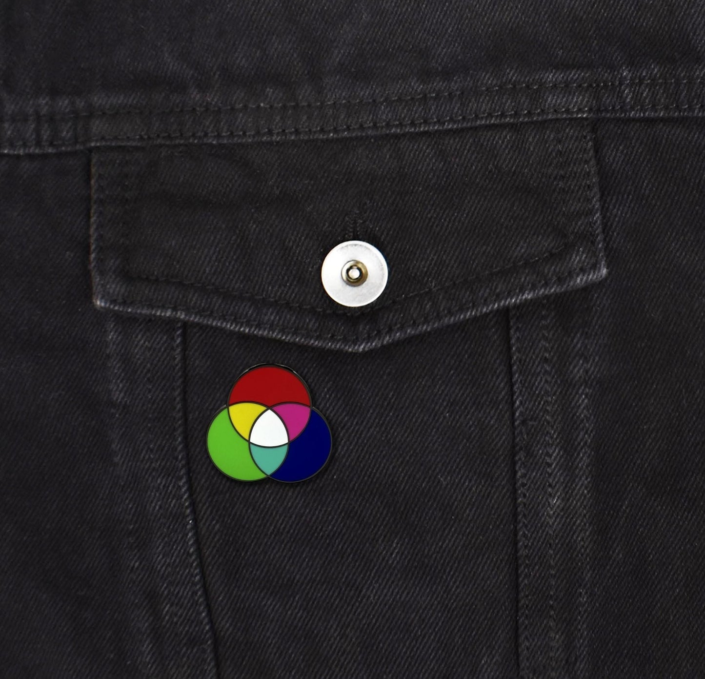 a close up of a person's pants with a button