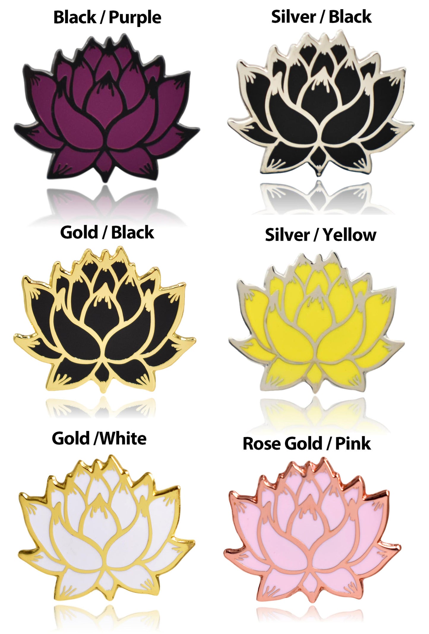 Lotus Flower Enamel Pin