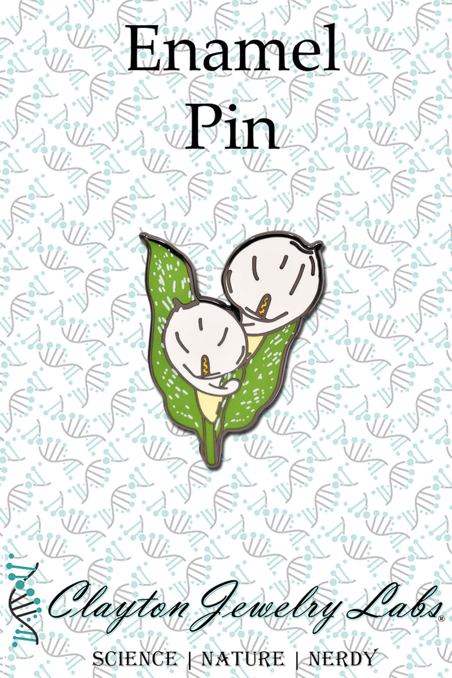 Calla Lily Flower Hard Enamel Pin | Clayton Jewelry Labs