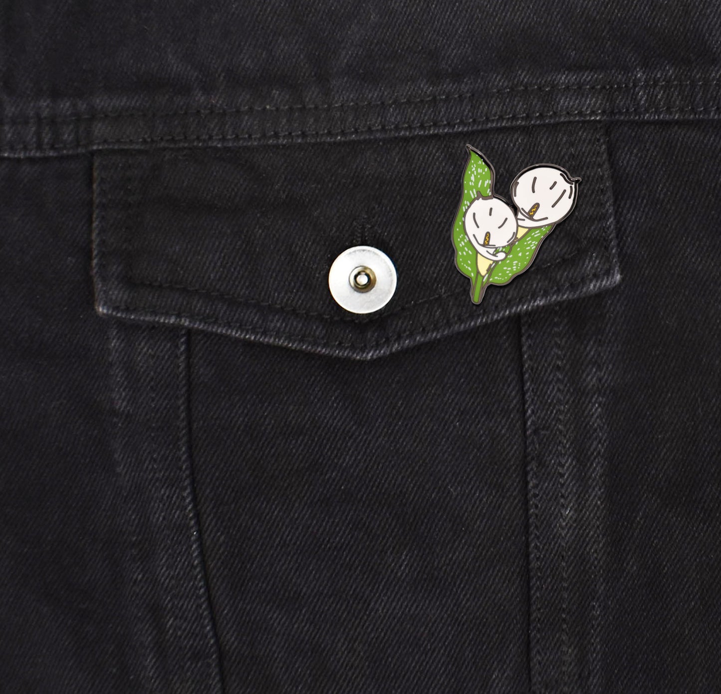 Calla Lily Flower Hard Enamel Pin | Clayton Jewelry Labs