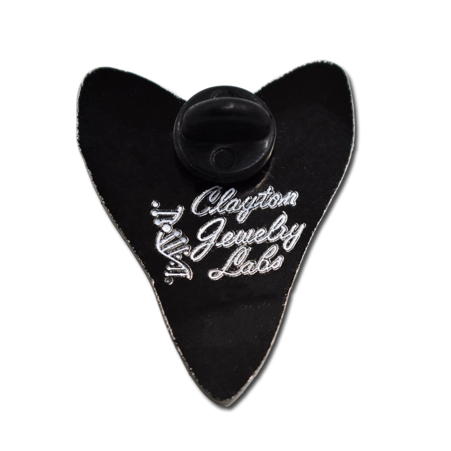 Black Megalodon Shark Tooth Hard Enamel Pin - Clayton Jewelry Labs