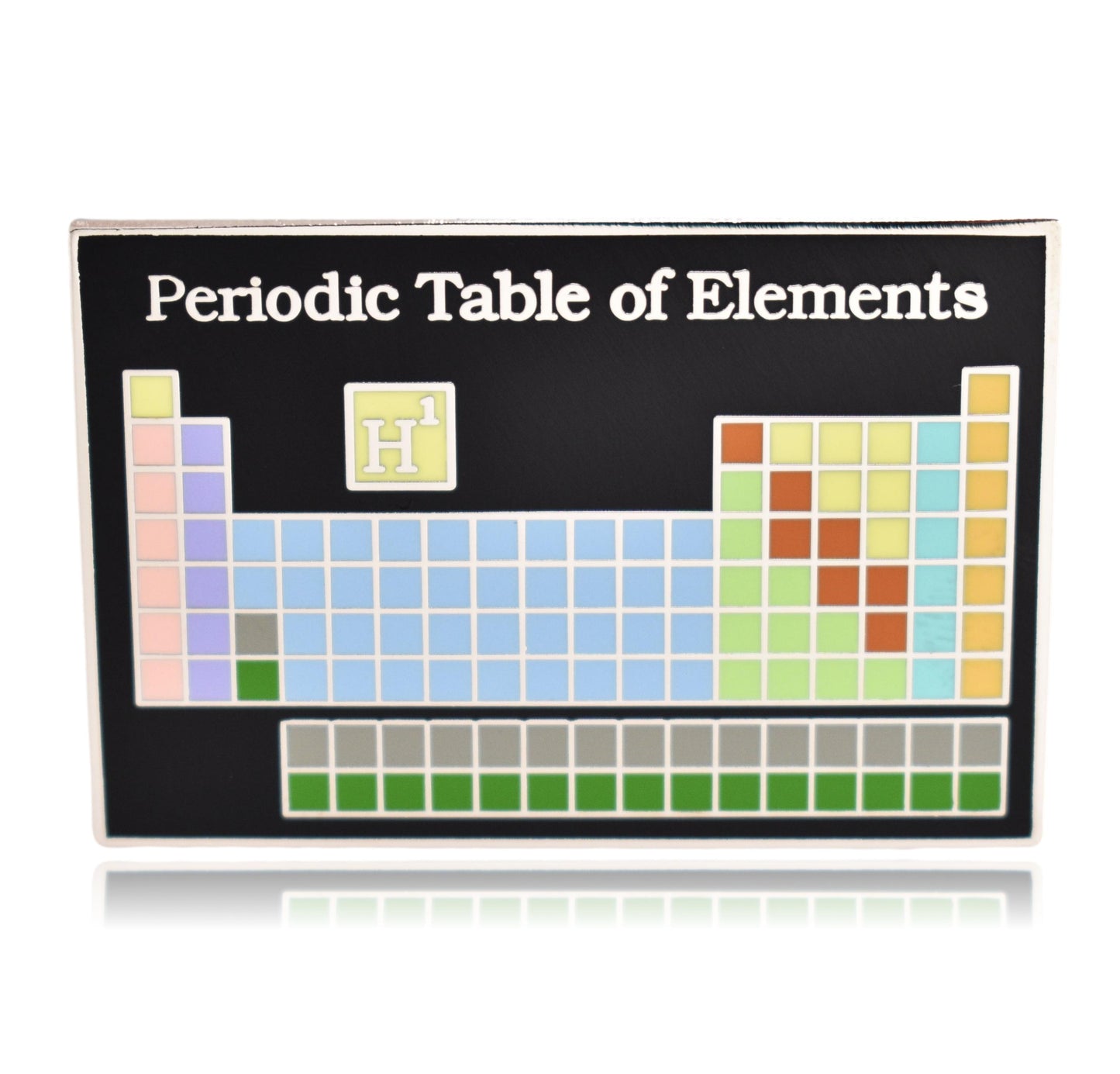 Black Periodic Table of Elements Hard Enamel Pin | Clayton Jewelry Labs