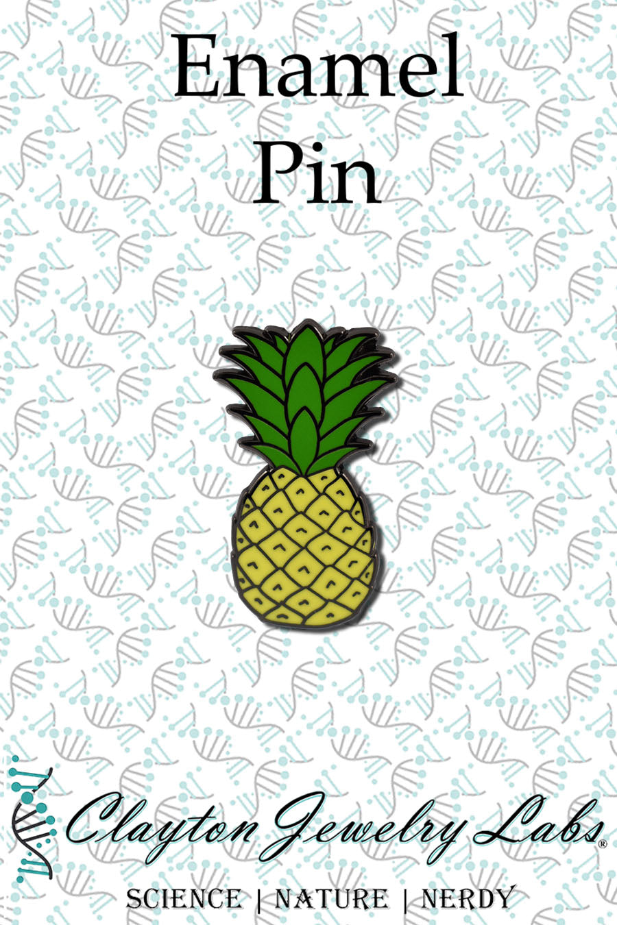 Pineapple Hard Enamel Pin | Clayton Jewelry Labs