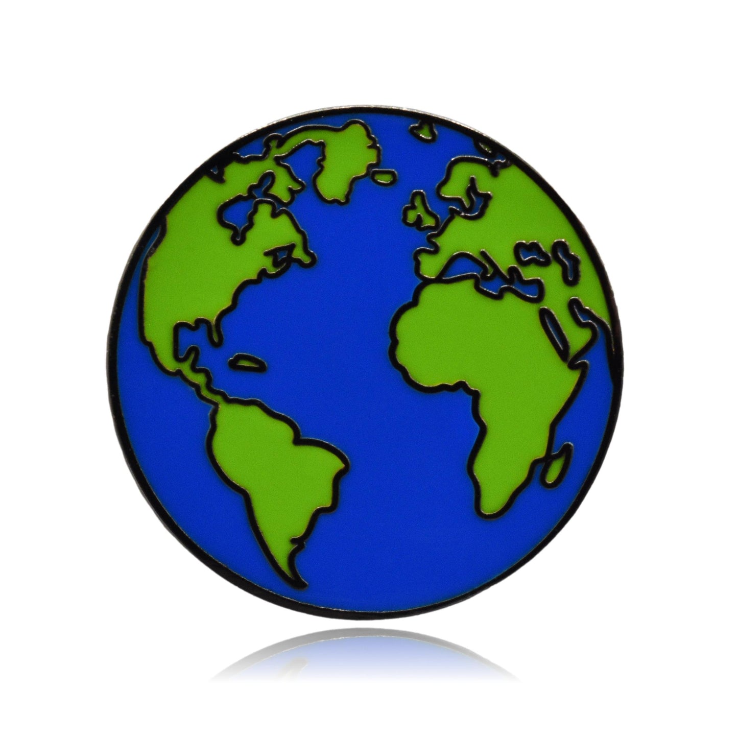 Black Planet Earth Hard Enamel Pin - Clayton Jewelry Labs