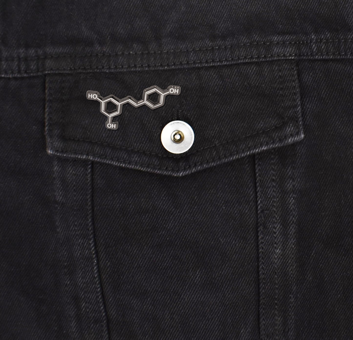 Wine Molecule Hard Enamel Pin | Clayton Jewelry Labs