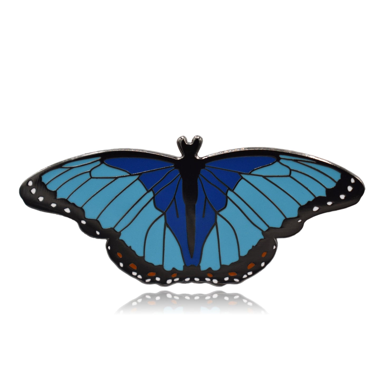 Blue Morpho Butterfly Hard Enamel Pin - Clayton Jewelry Labs
