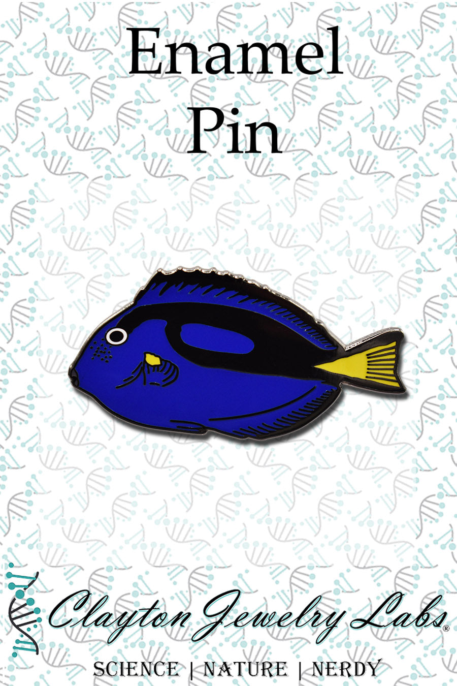 Blue Tang Fish Hard Enamel PinBlue Tang Fish Hard Enamel Pin - Clayton Jewelry Labs