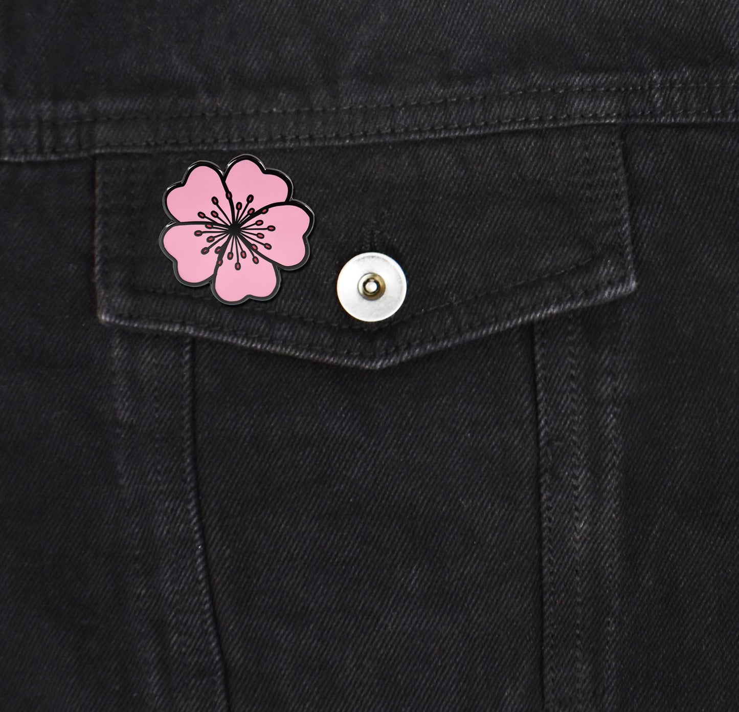 Cherry Blossom Flower Hard Enamel Lapel Pin