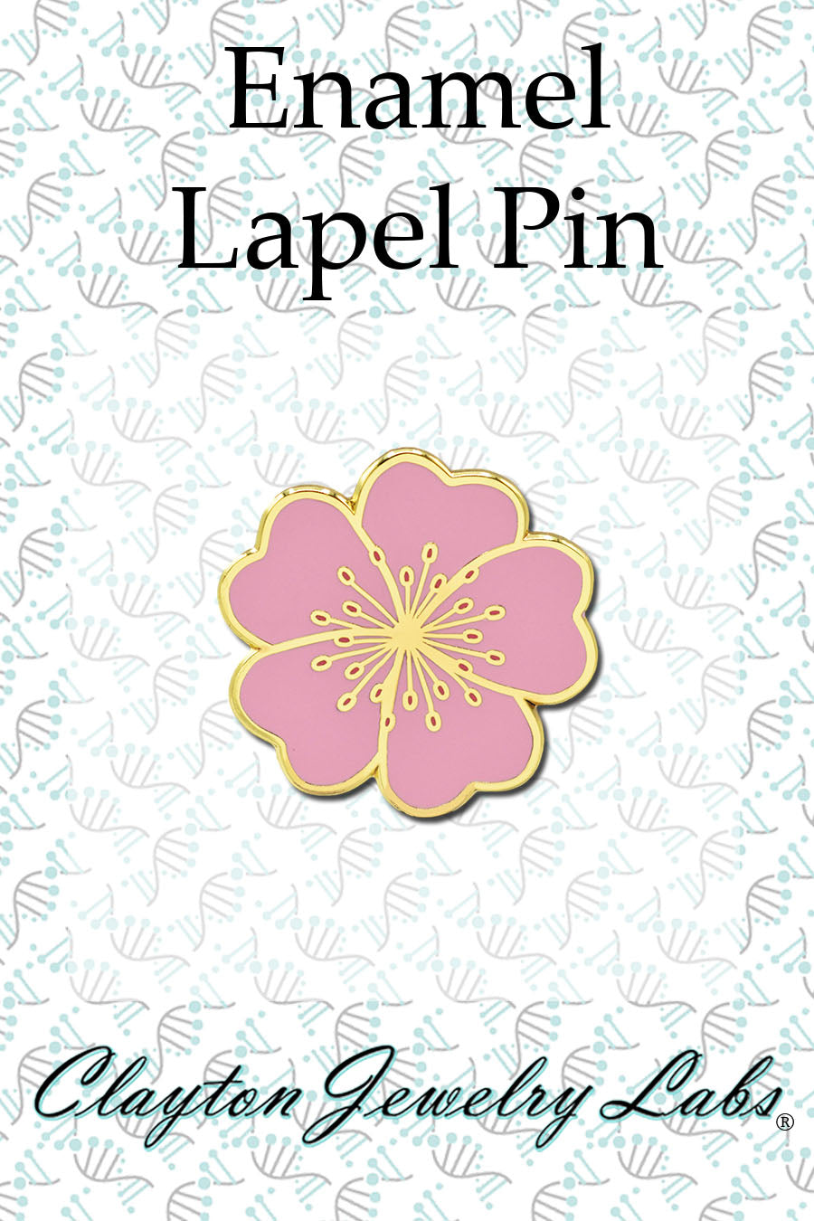 Cherry Blossom Flower Hard Enamel Lapel Pin