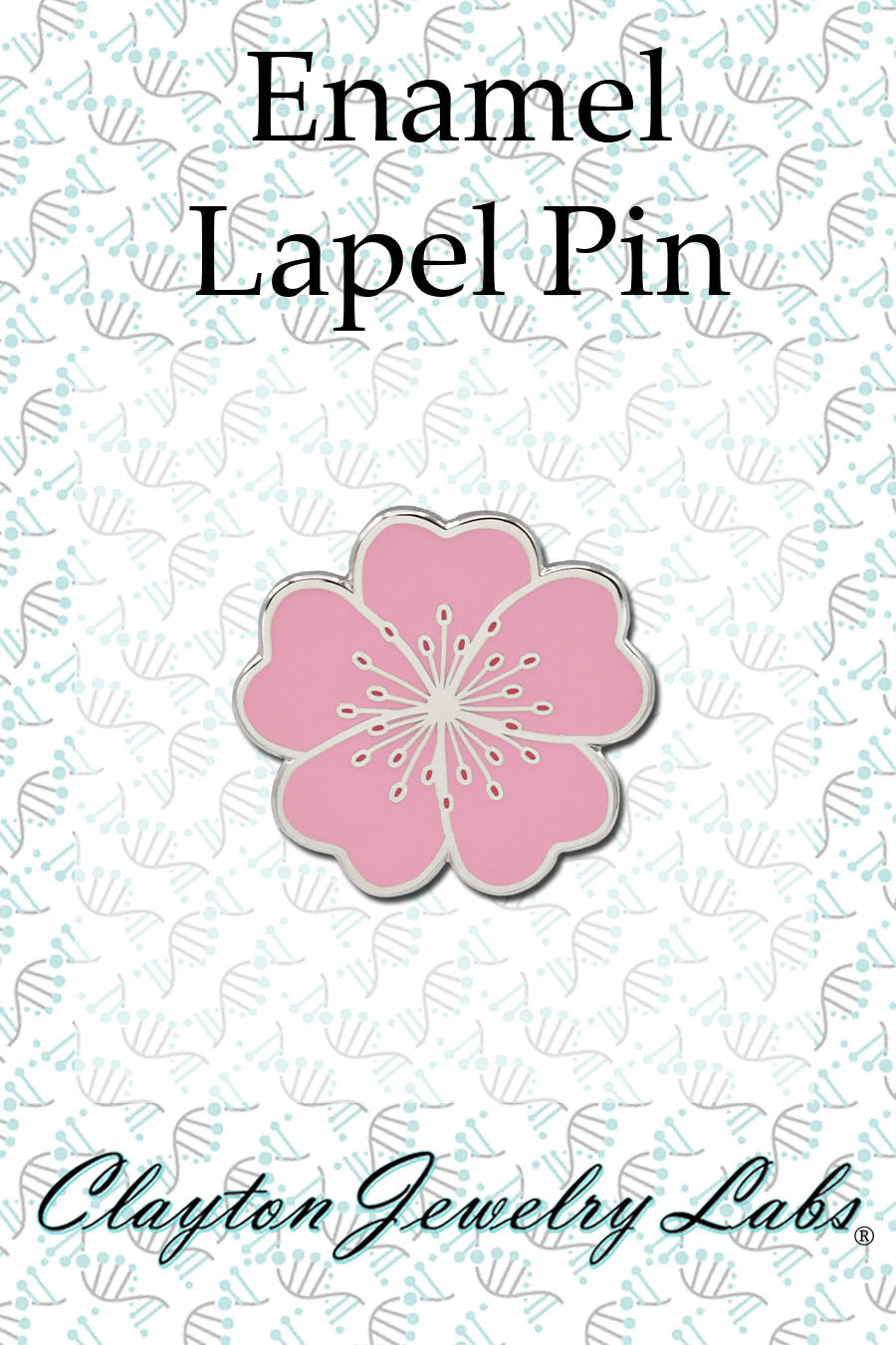 Cherry Blossom Flower Hard Enamel Lapel Pin