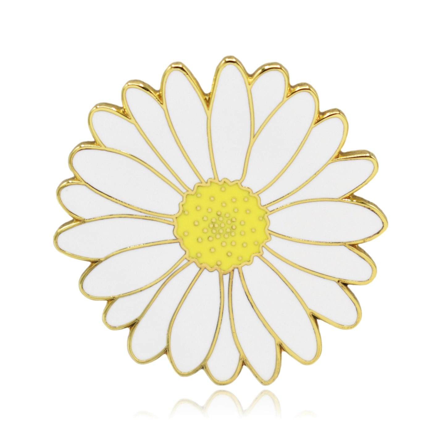 Daisy Flower Hard Enamel Lapel Pin