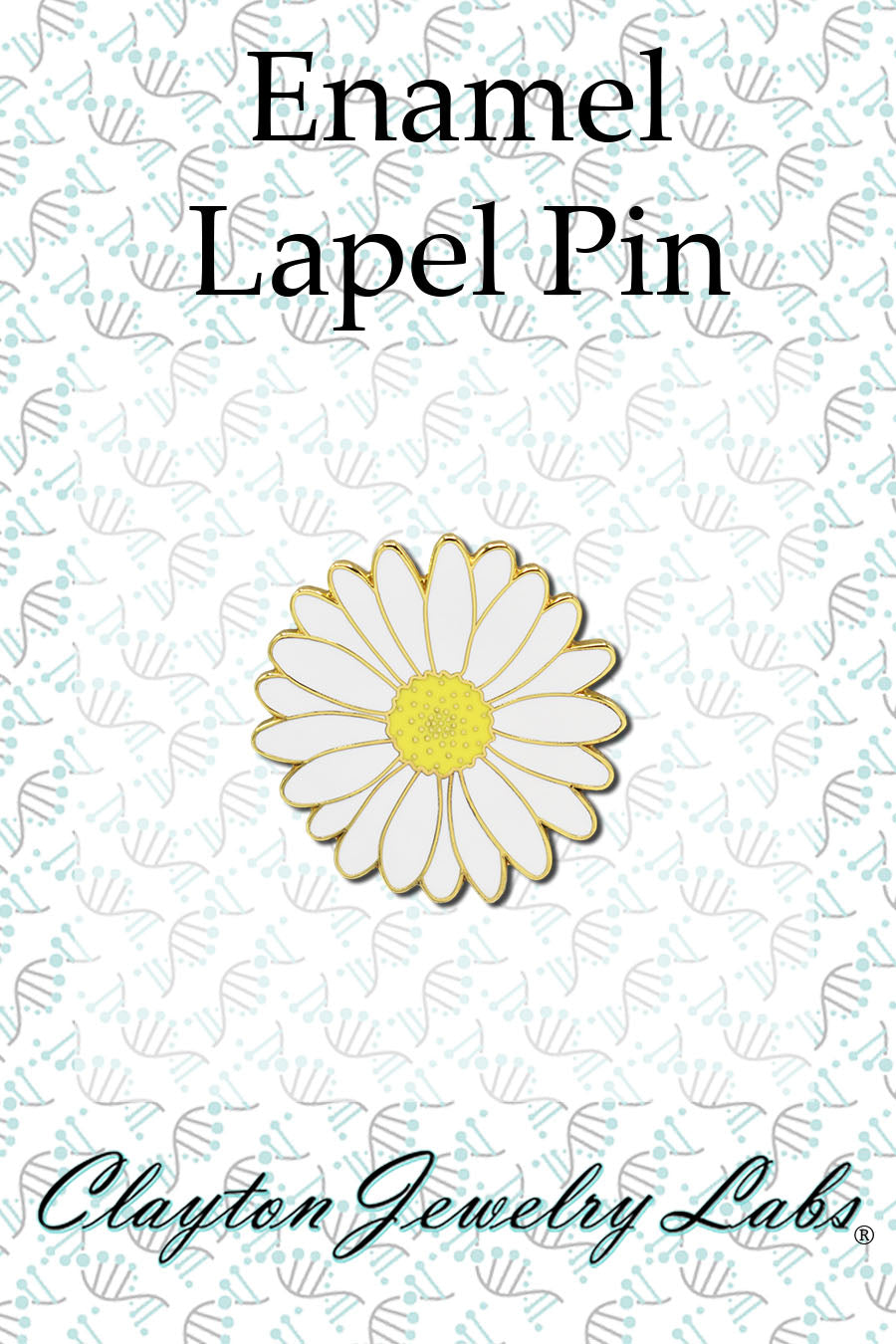 Daisy Flower Hard Enamel Lapel Pin