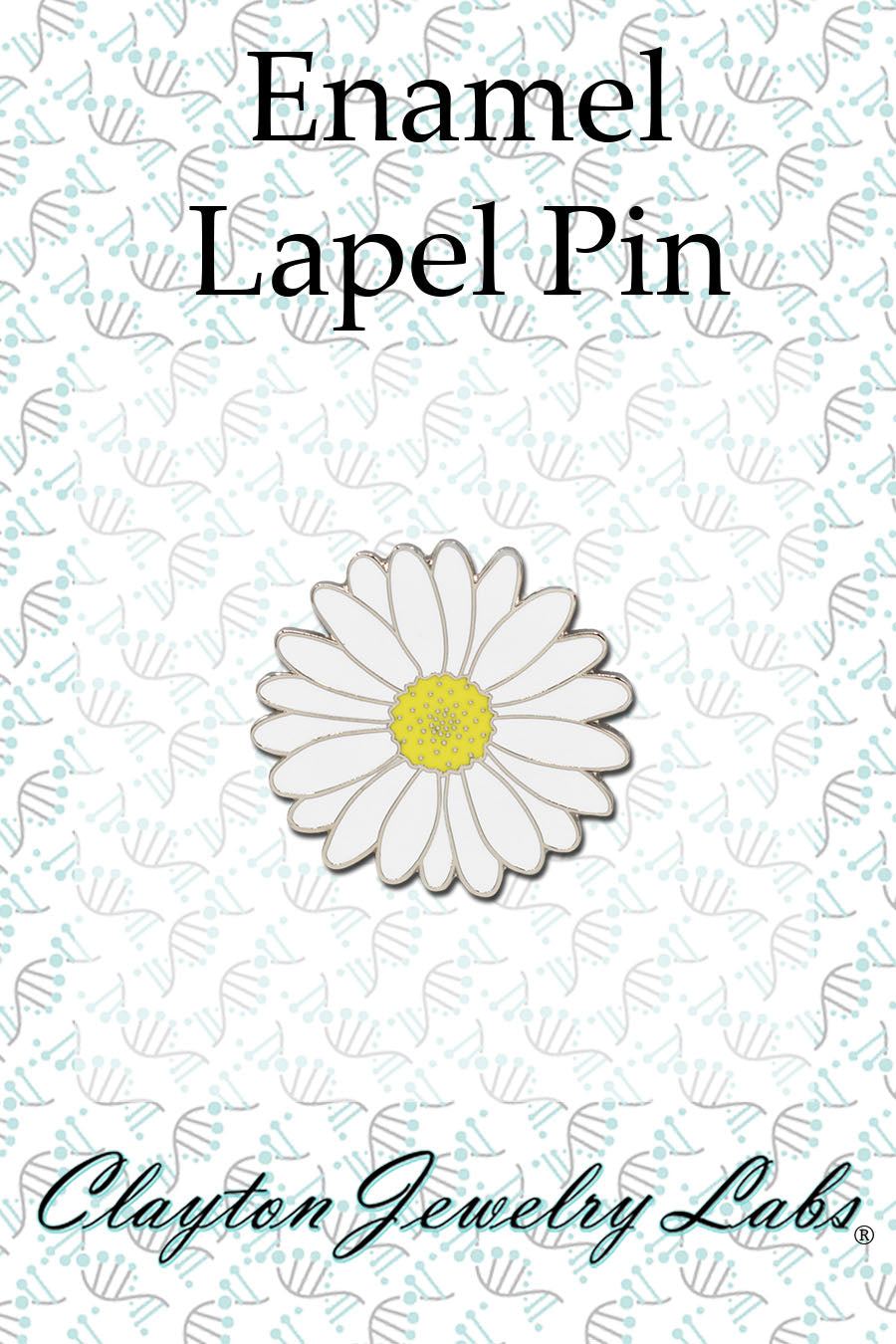 Daisy Flower Hard Enamel Lapel Pin