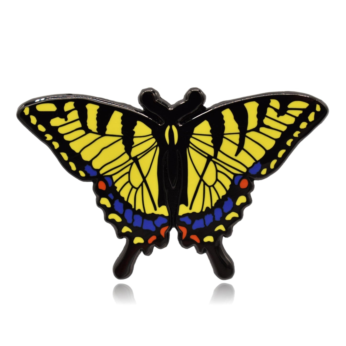 Eastern Tiger Swallowtail Butterfly Hard Enamel Pin - Clayton Jewelry Labs