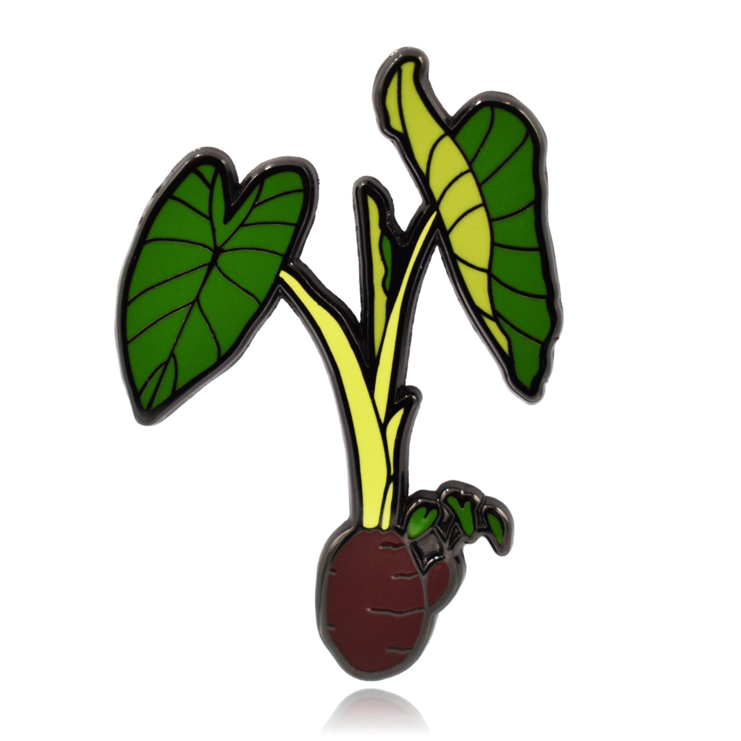 Elephant Ear Taro Hard Enamel Pin | Clayton Jewelry Labs