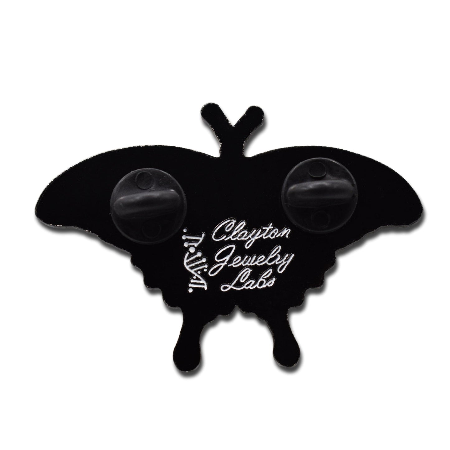 Emerald Swallowtail Butterfly Hard Enamel Pin - Clayton Jewelry Labs