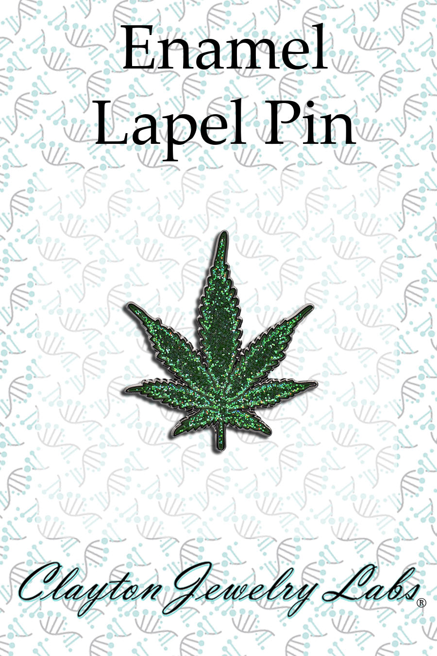 Marijuana Weed Leaf Enamel Lapel Pin