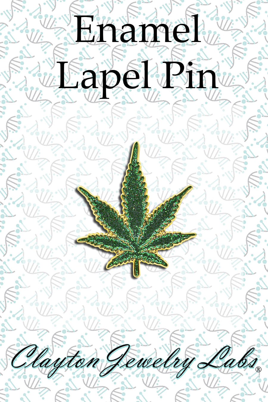 Marijuana Weed Leaf Enamel Lapel Pin