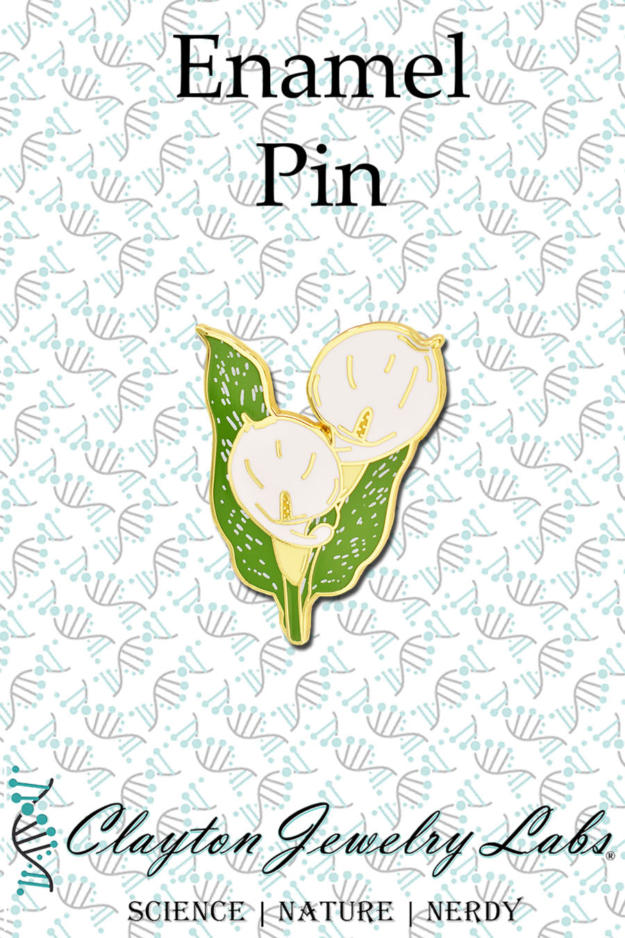 Calla Lily Flower Hard Enamel Pin | Clayton Jewelry Labs