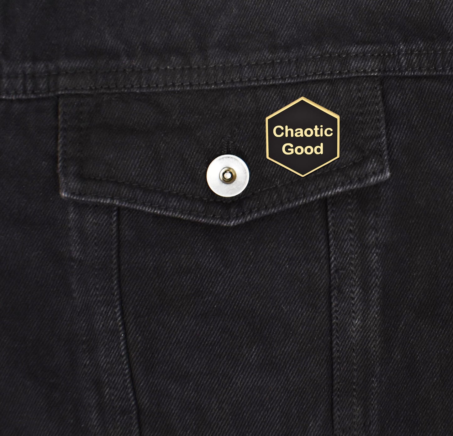 Chaotic Good Dice Hard Enamel Pin | Clayton Jewelry Labs