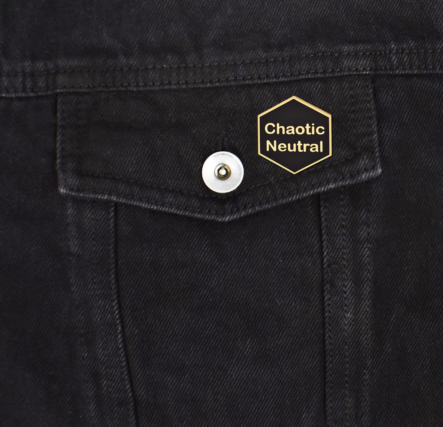 Chaotic Neutral Dice Hard Enamel Pin | Clayton Jewelry Labs