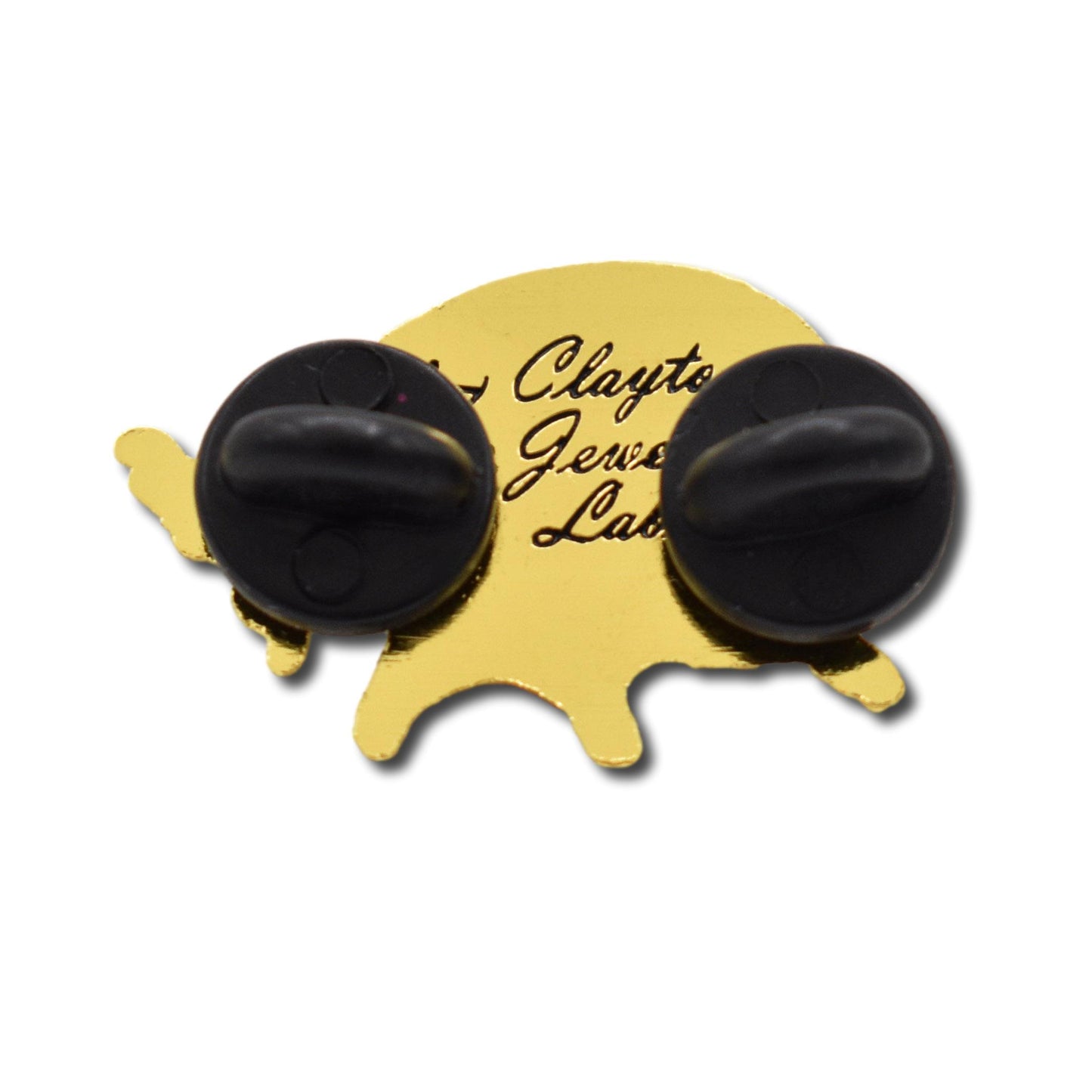Gold Ladybug Ladybird Insect Hard Enamel Pin - Clayton Jewelry Labs