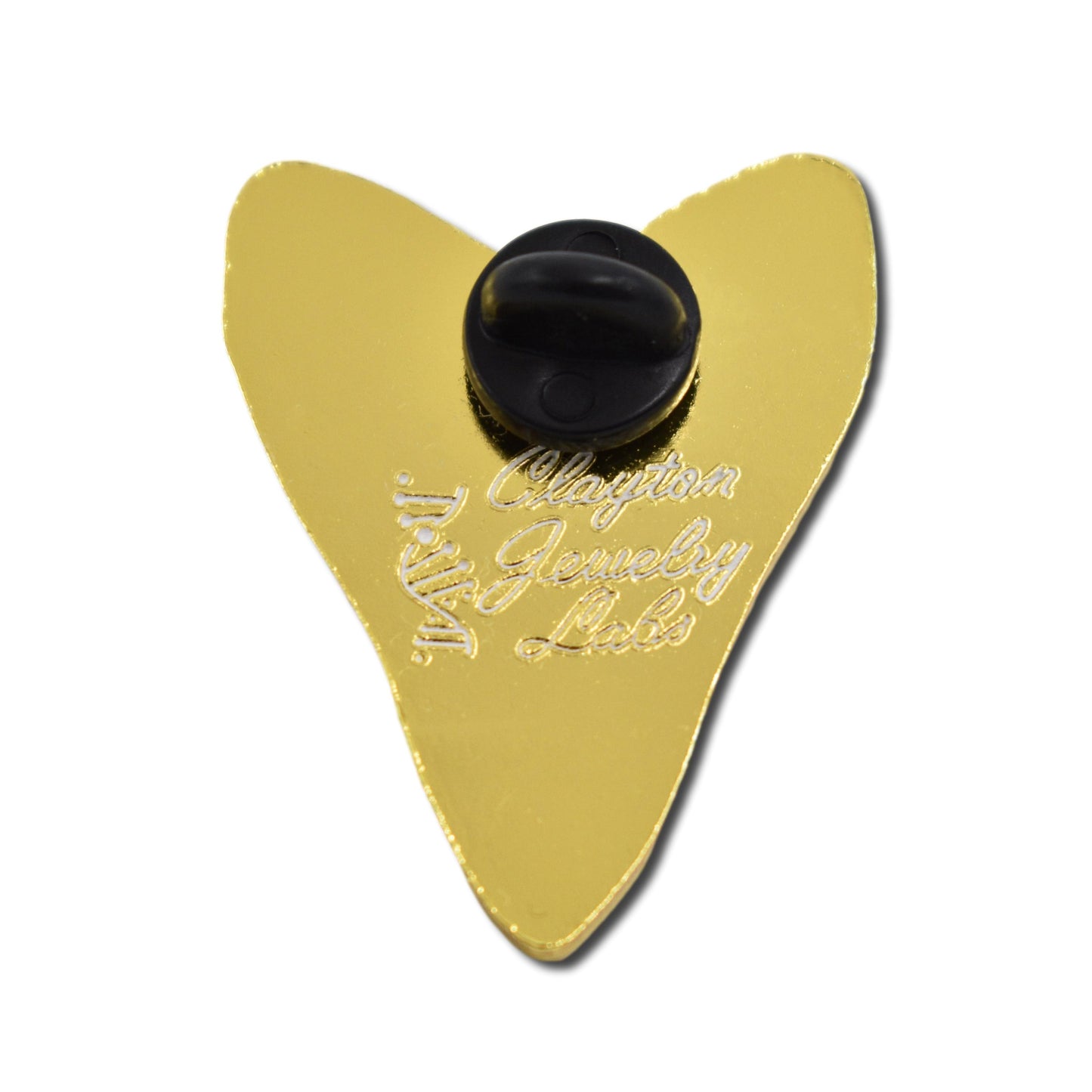 Gold Megalodon Shark Tooth Hard Enamel Pin - Clayton Jewelry Labs