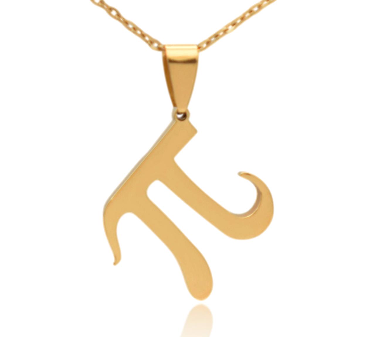 Pi Math Symbol Stainless Steel Necklace