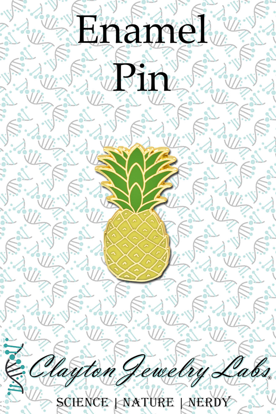 Pineapple Hard Enamel Pin | Clayton Jewelry Labs