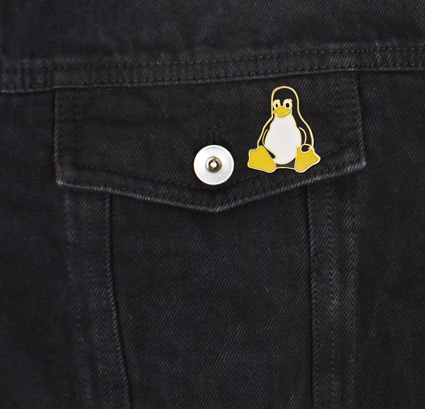 Tux the Linux Penguin Hard Enamel Lapel Pin | Clayton Jewelry Labs