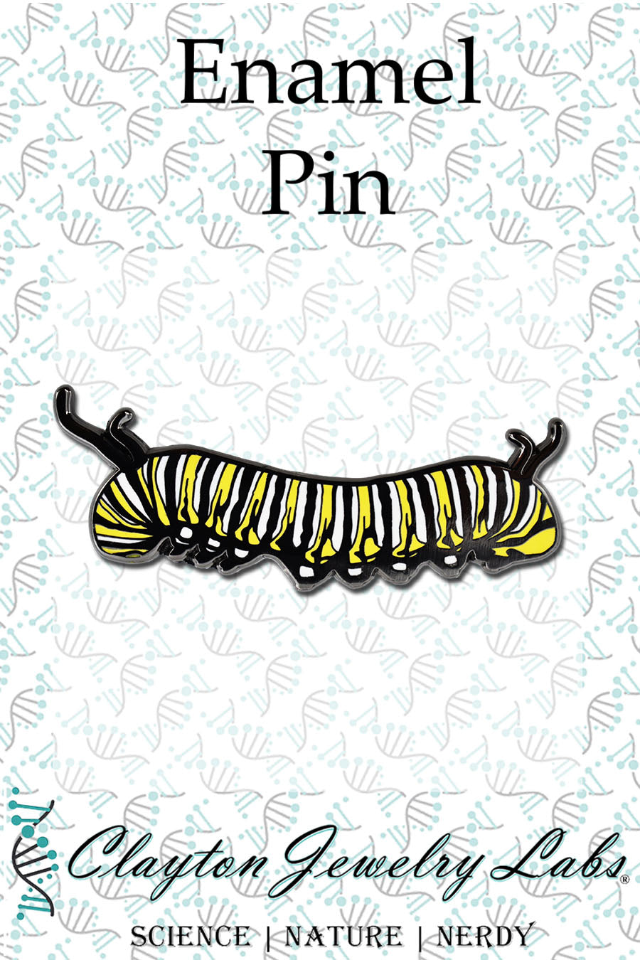 Monarch Caterpillar Hard Enamel Lapel Pin