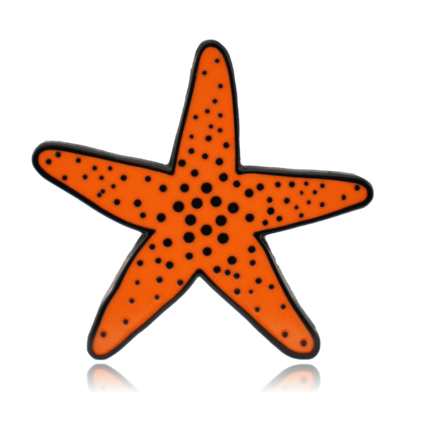 Orange Starfish Hard Enamel Pin | Clayton Jewelry Labs