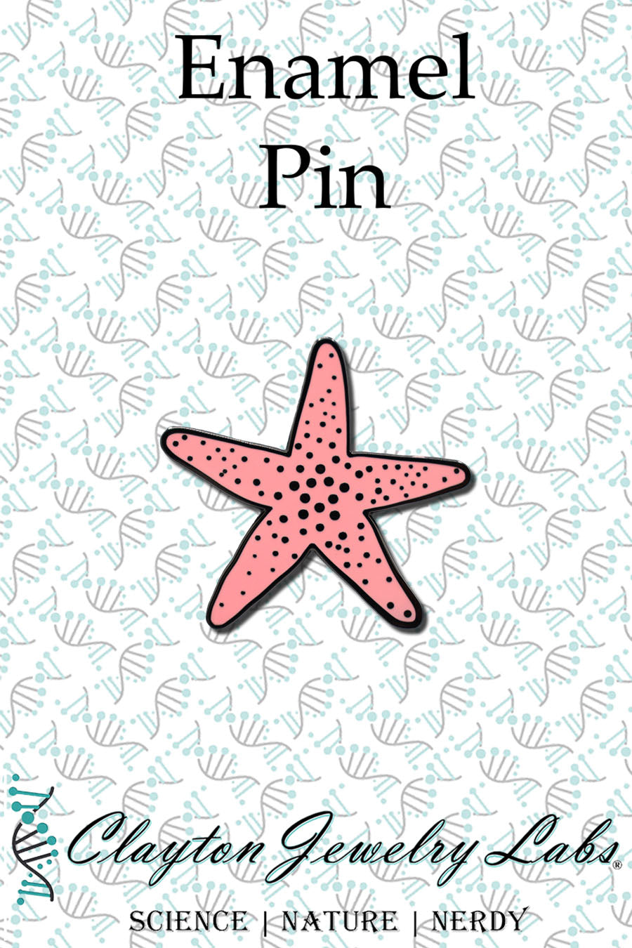 Pink Starfish Hard Enamel Pin | Clayton Jewelry Labs