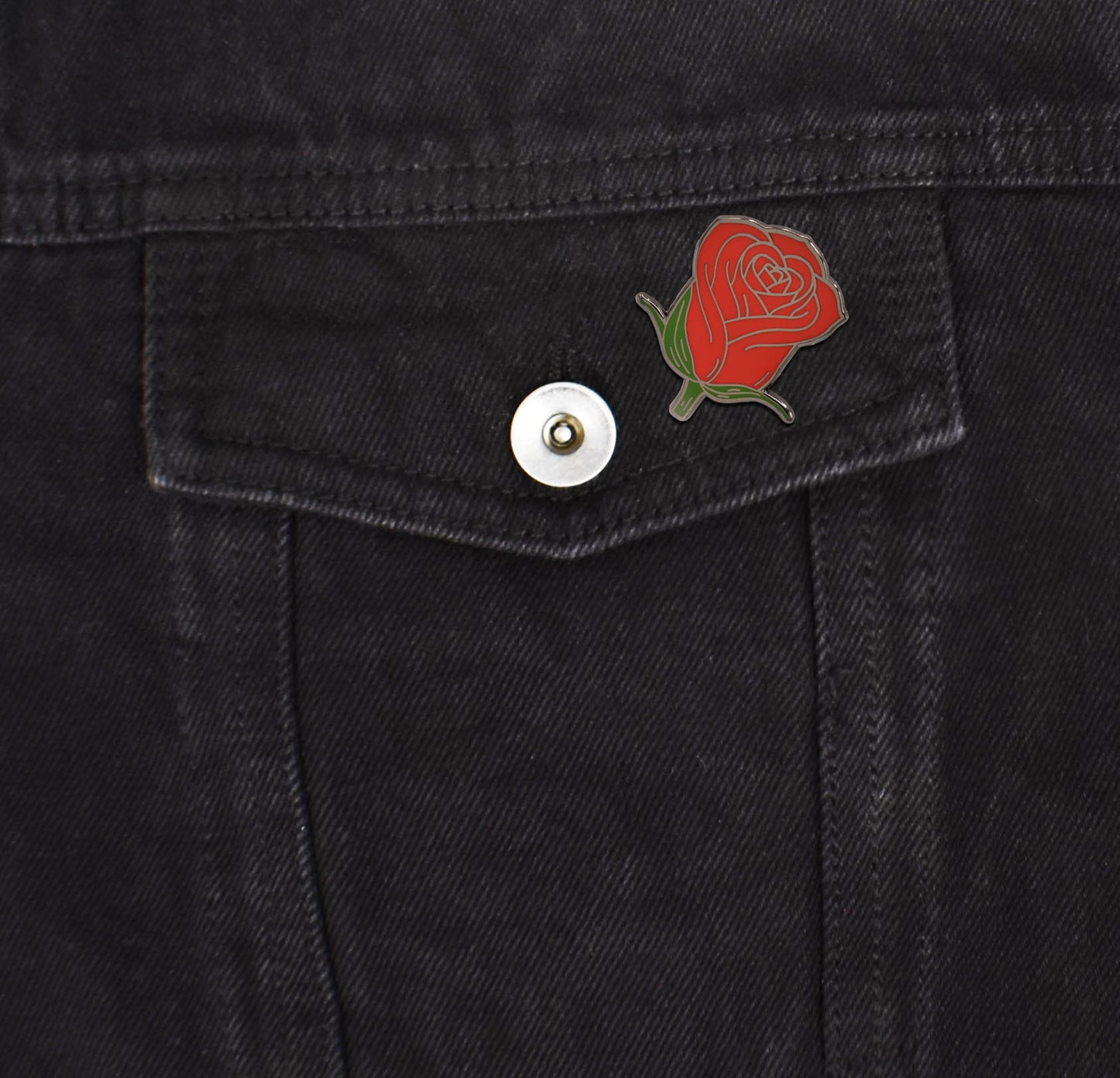 Rose Flower Hard Enamel Lapel Pin