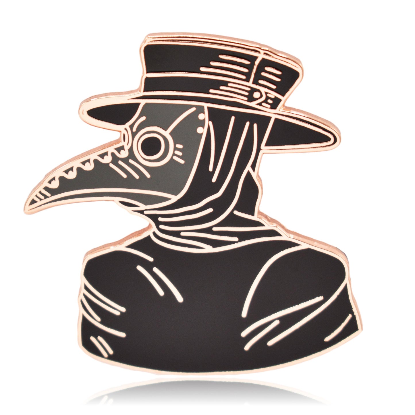 Black Plague Doctor Hard Enamel Pin | Clayton Jewelry Labs