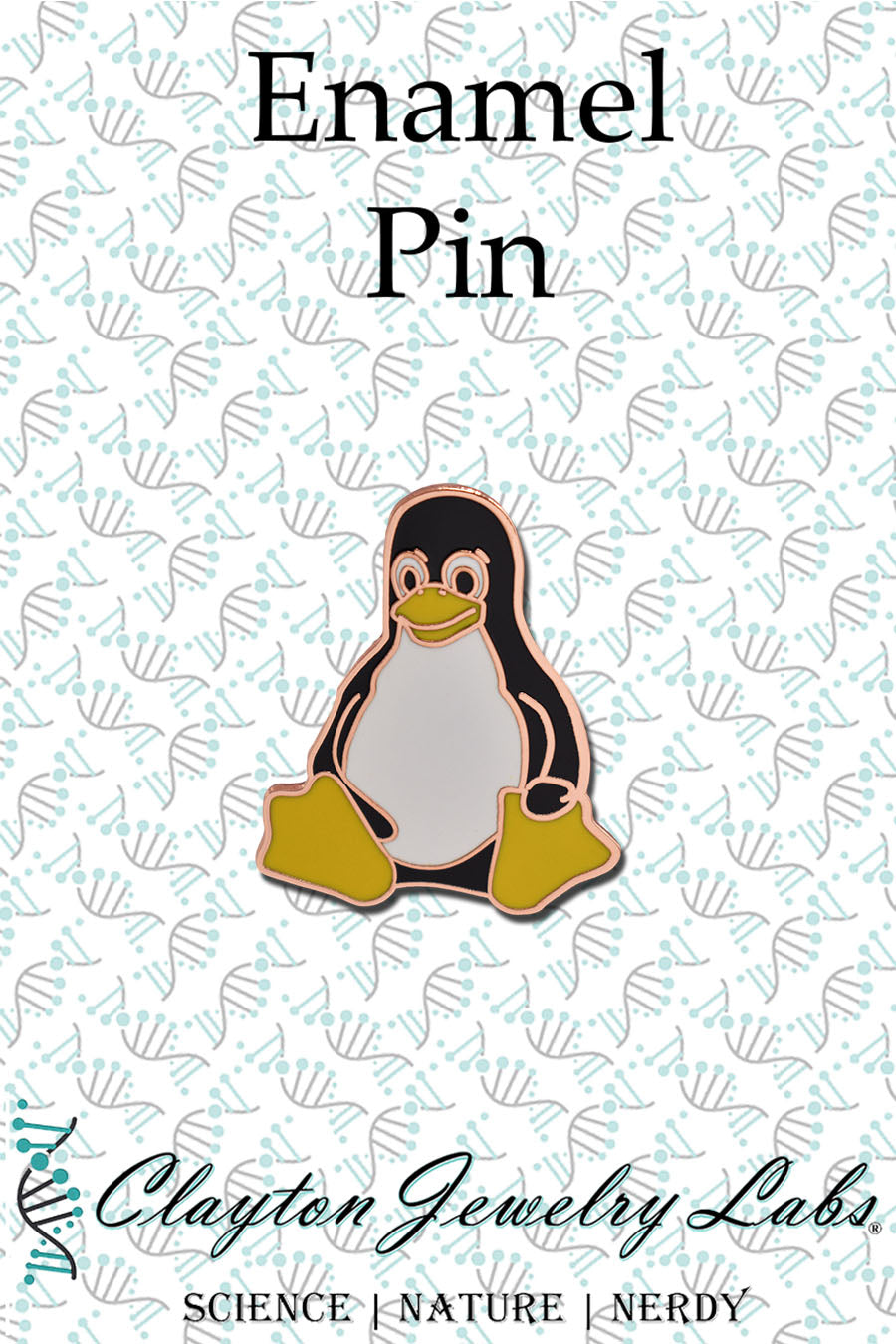 Tux the Linux Penguin Hard Enamel Lapel Pin | Clayton Jewelry Labs