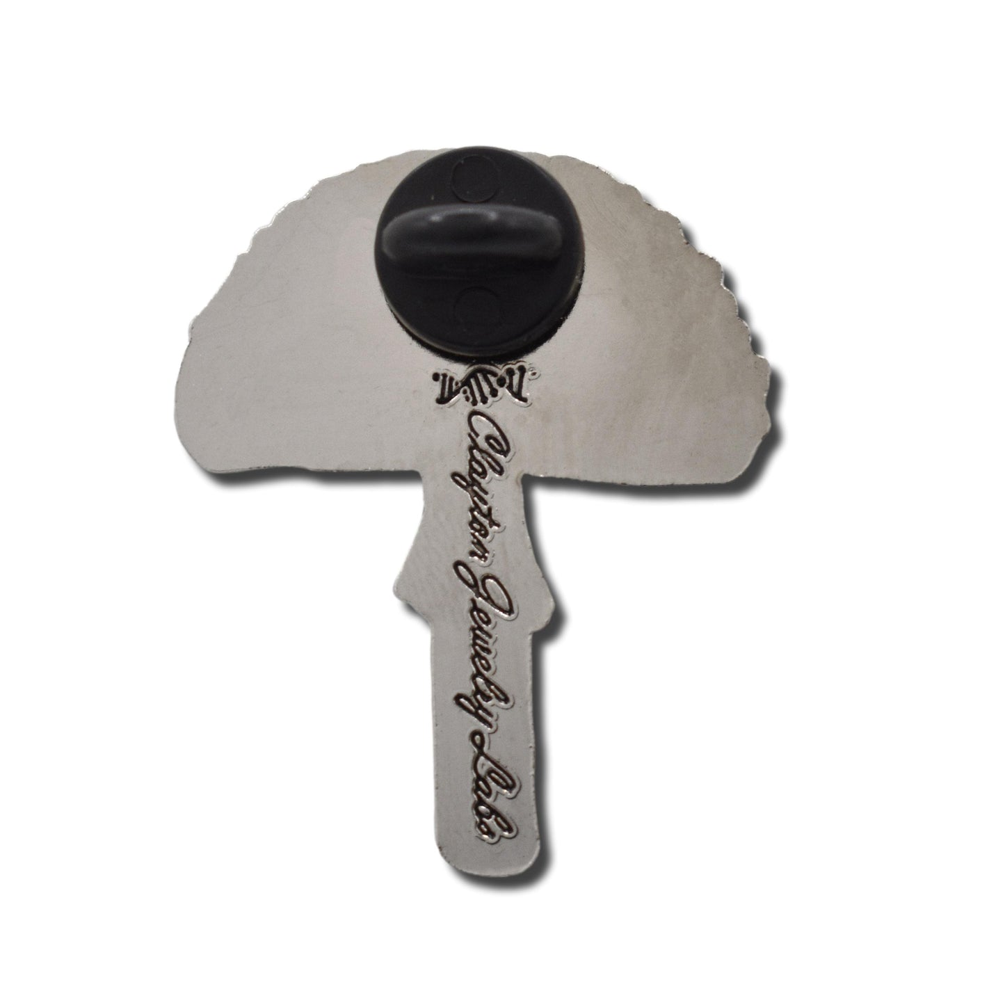 Silver Amanita Mushroom Hard Enamel Pin - Clayton Jewelry Labs
